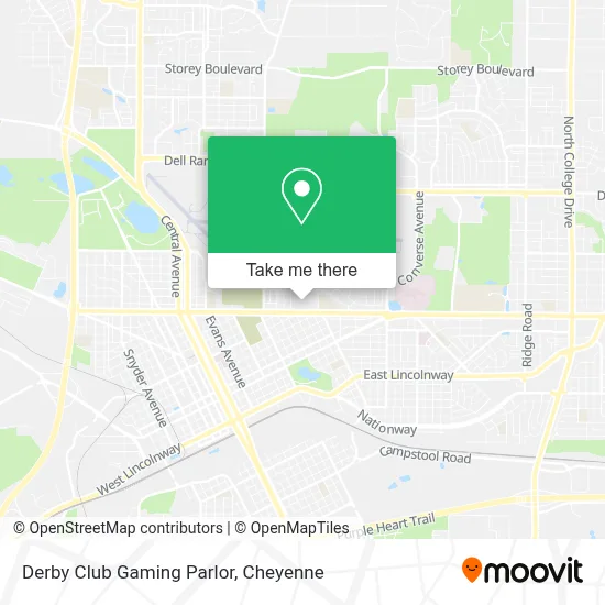 Derby Club Gaming Parlor map