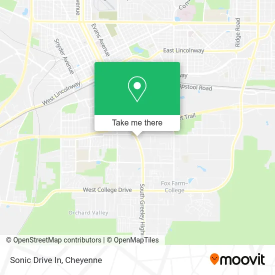 Sonic Drive In map