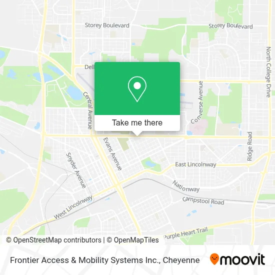 Frontier Access & Mobility Systems Inc. map