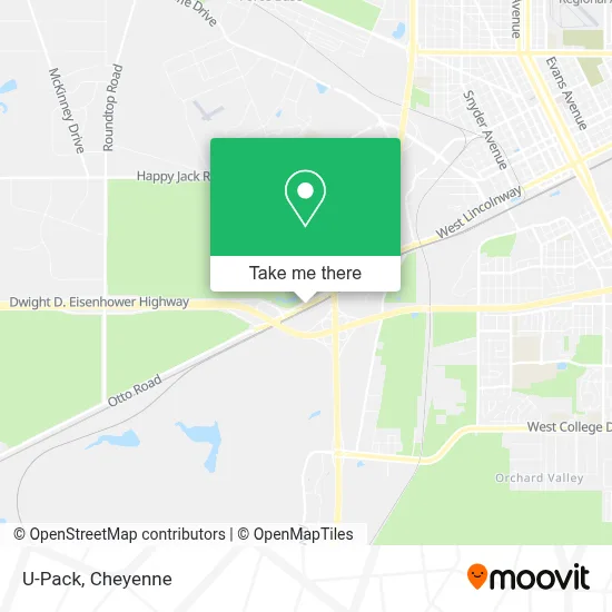 U-Pack map