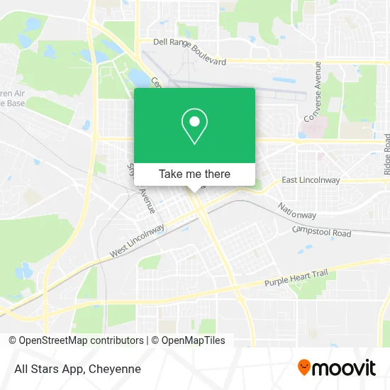 All Stars App map