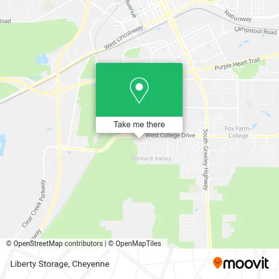 Liberty Storage map