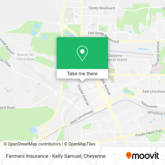 Farmers Insurance - Kelly Samuel map
