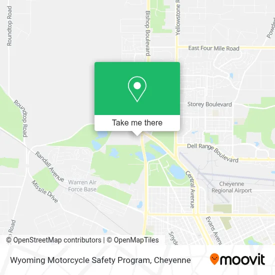 Wyoming Motorcycle Safety Program map