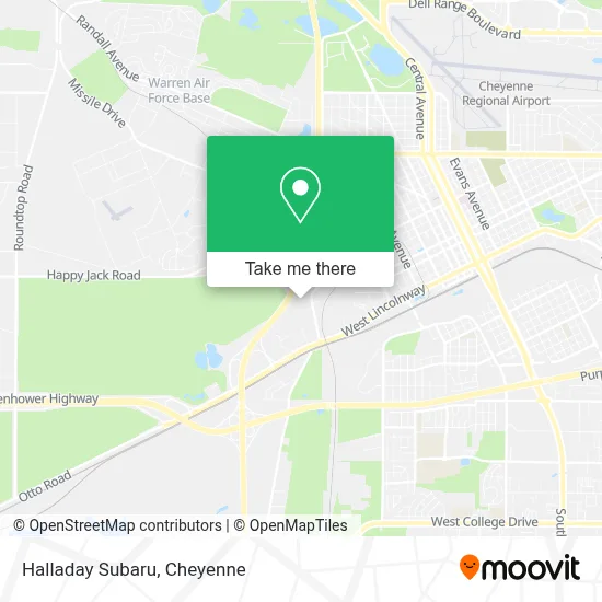 Halladay Subaru map