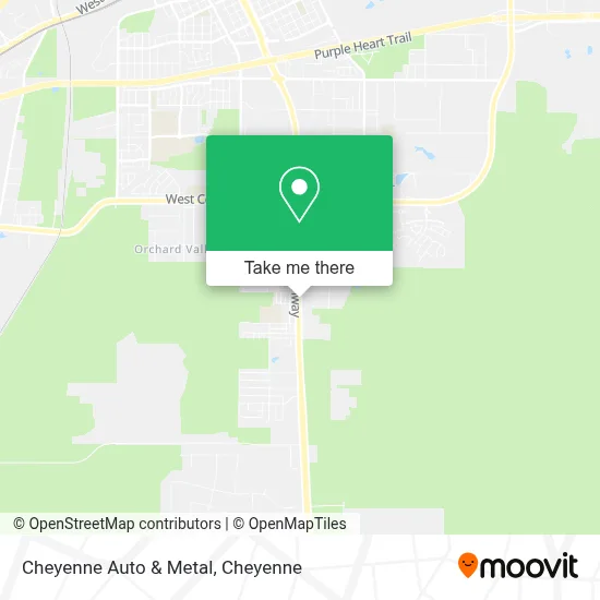 Cheyenne Auto & Metal map