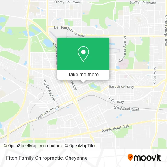 Fitch Family Chiropractic map