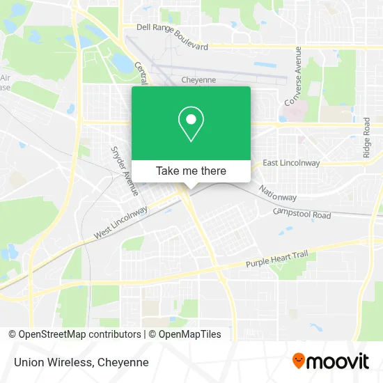 Union Wireless map