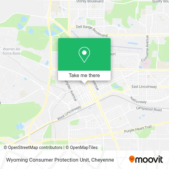 Wyoming Consumer Protection Unit map