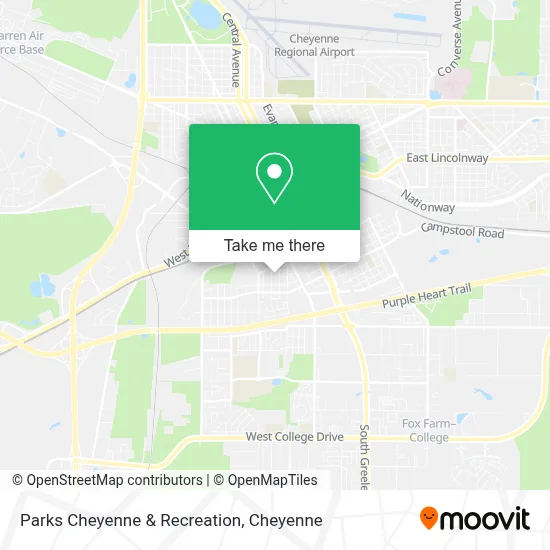 Parks Cheyenne & Recreation map