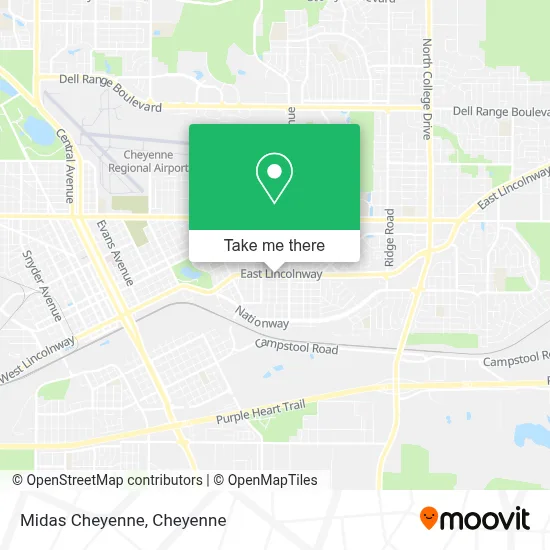 Midas Cheyenne map