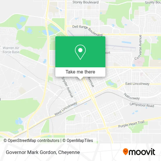 Governor Mark Gordon map