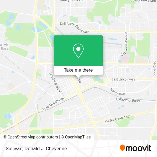 Sullivan, Donald J map