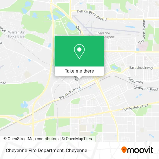 Cheyenne Fire Department map