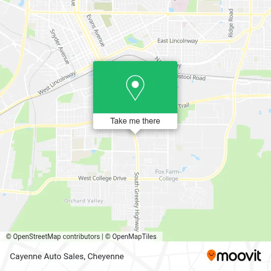 Cayenne Auto Sales map