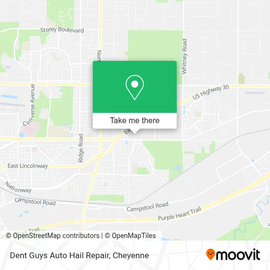 Dent Guys Auto Hail Repair map