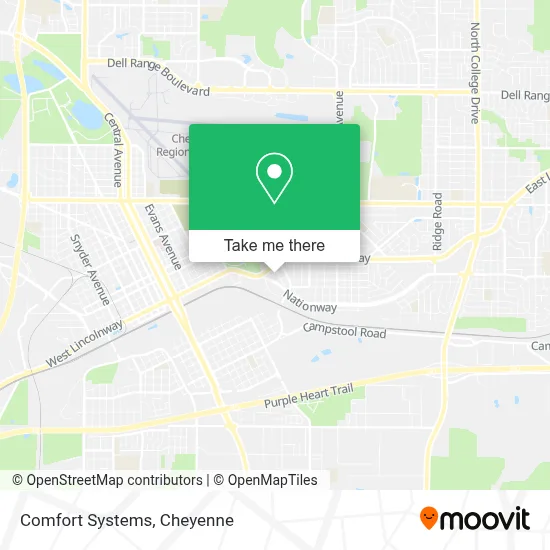 Comfort Systems map