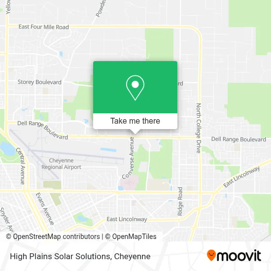 High Plains Solar Solutions map