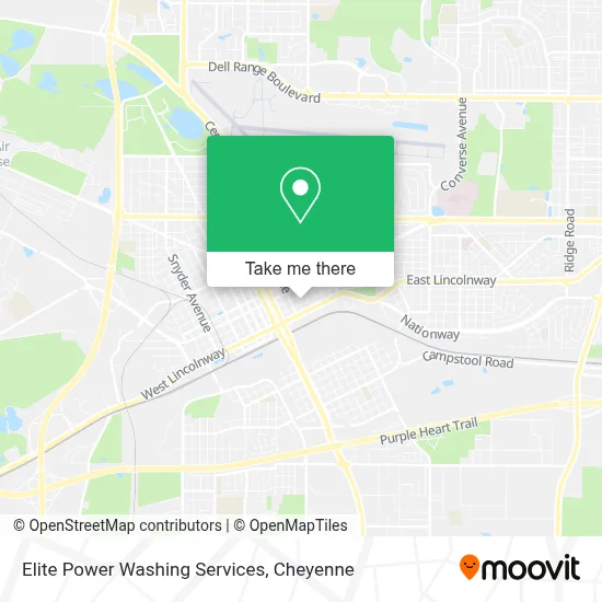 Elite Power Washing Services map