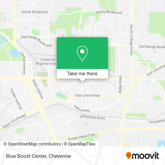 Blue Boost Center map