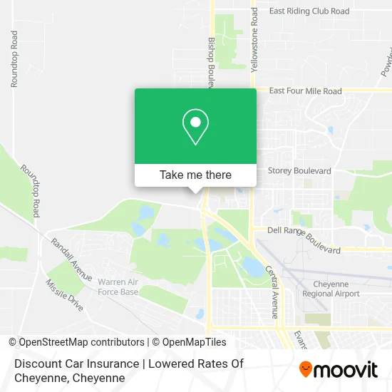 Discount Car Insurance | Lowered Rates Of Cheyenne map