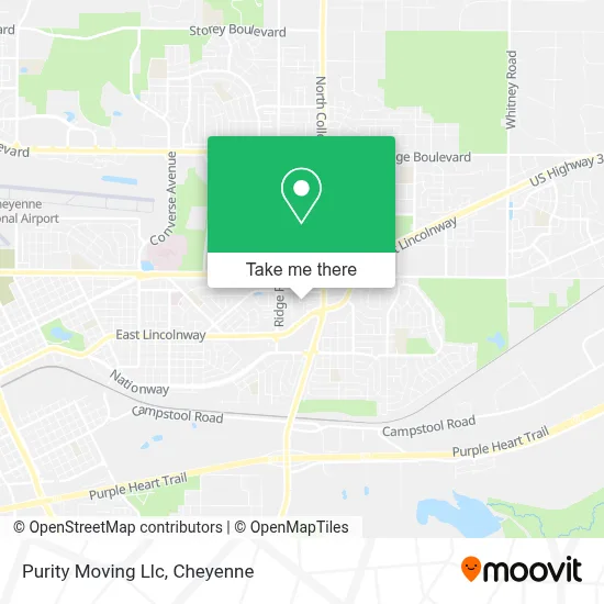 Purity Moving Llc map