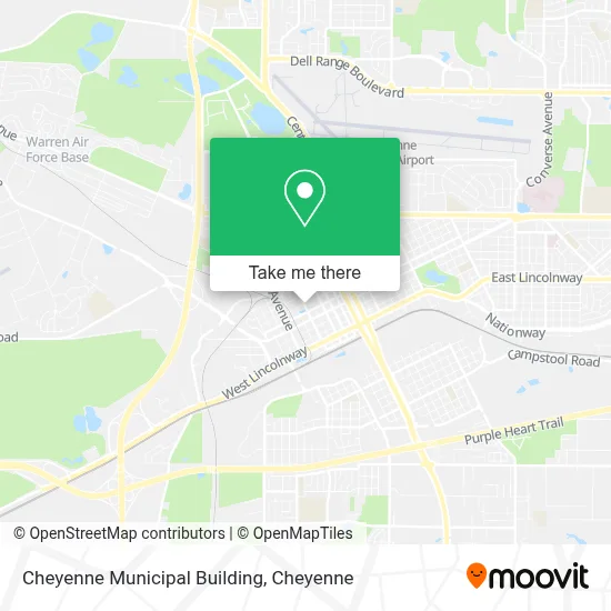 Cheyenne Municipal Building map