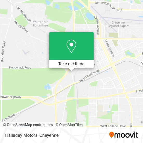 Halladay Motors map