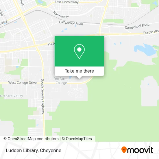 Ludden Library map