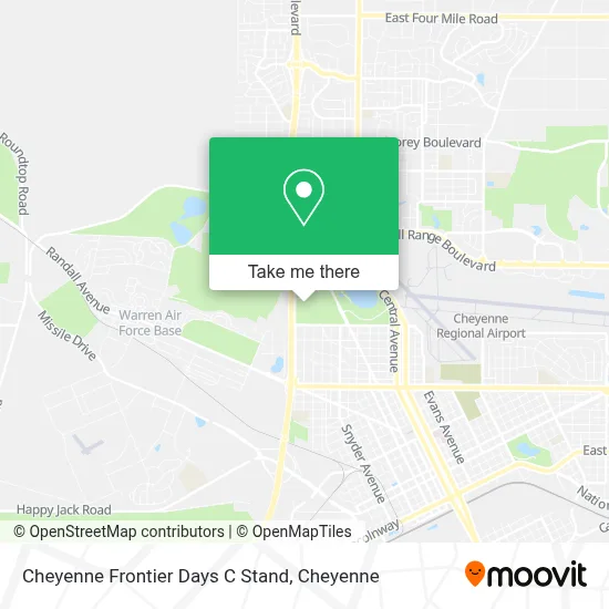 Cheyenne Frontier Days C Stand map