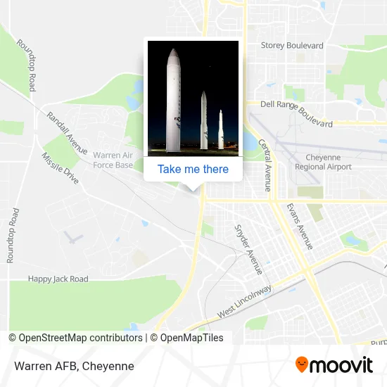 Warren AFB map