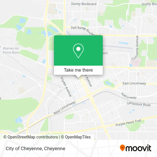 City of Cheyenne map