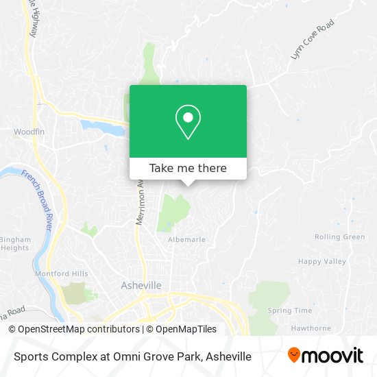 Mapa de Sports Complex at Omni Grove Park