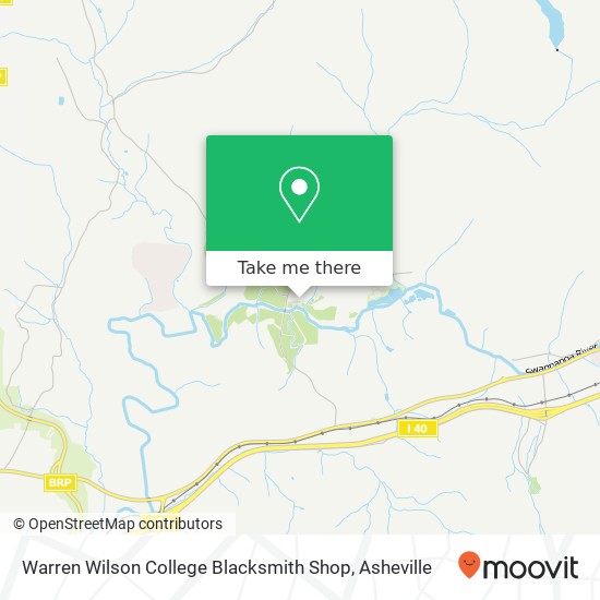 Warren Wilson College Blacksmith Shop map