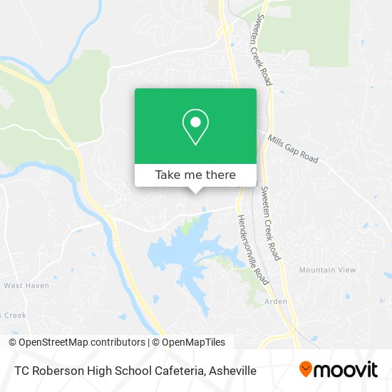 TC Roberson High School Cafeteria map