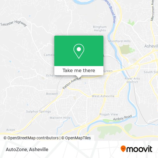 AutoZone map