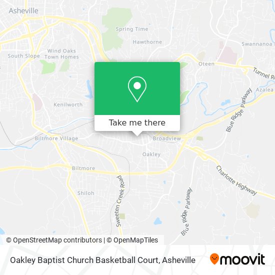 Mapa de Oakley Baptist Church Basketball Court