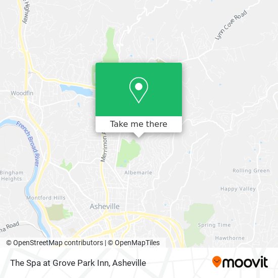 The Spa at Grove Park Inn map