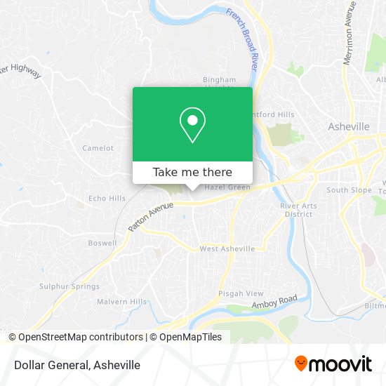 Mapa de Dollar General