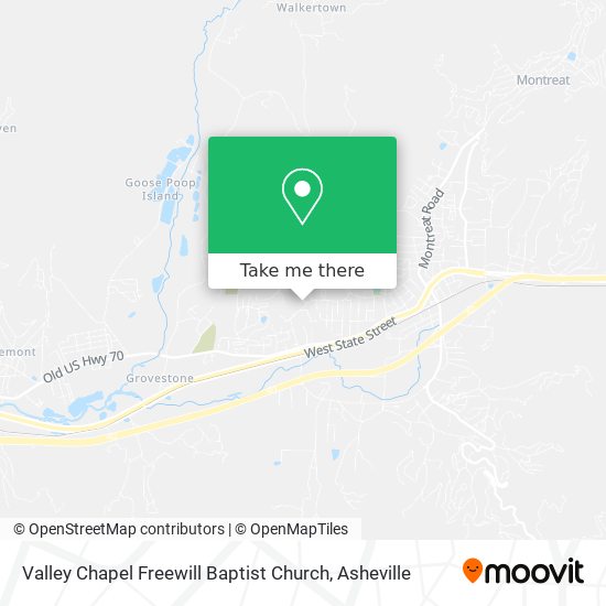 Valley Chapel Freewill Baptist Church map