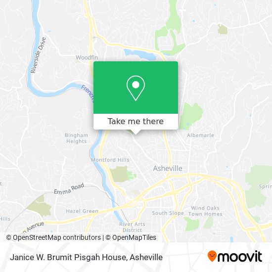 Mapa de Janice W. Brumit Pisgah House