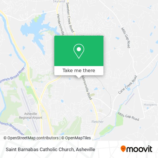 Saint Barnabas Catholic Church map