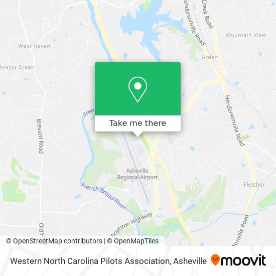 Mapa de Western North Carolina Pilots Association