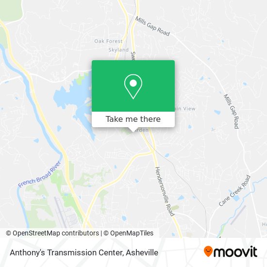 Anthony's Transmission Center map