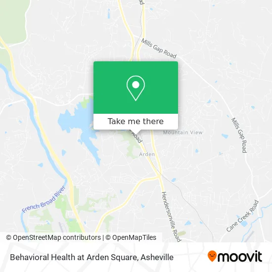 Behavioral Health at Arden Square map
