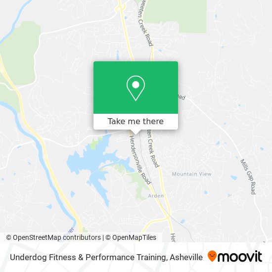 Underdog Fitness & Performance Training map