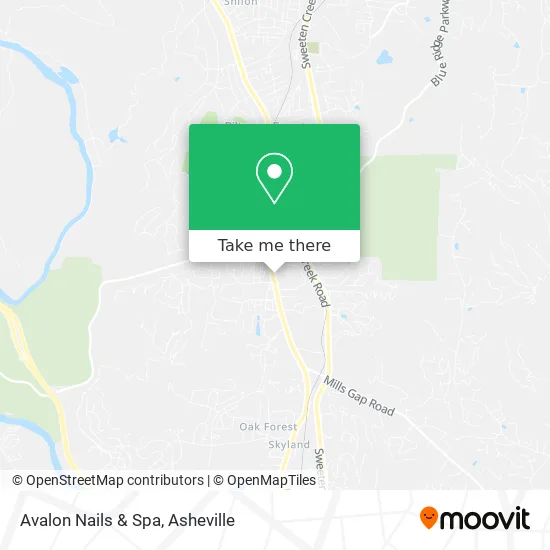 Avalon Nails & Spa map
