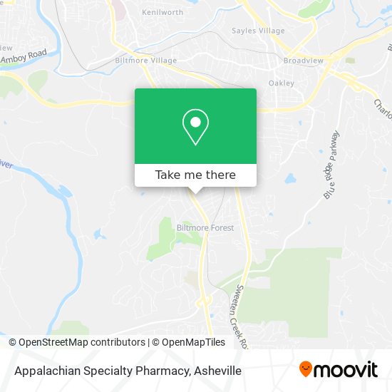 Mapa de Appalachian Specialty Pharmacy