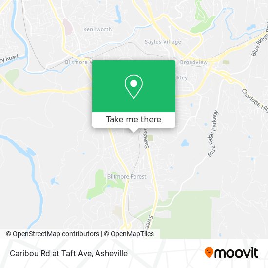 Caribou Rd at Taft Ave map