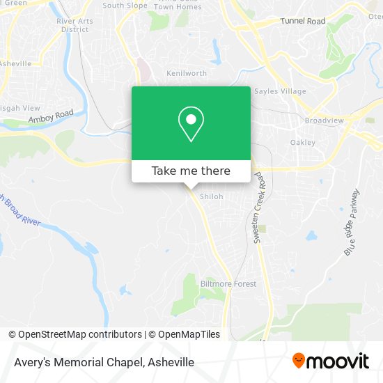 Mapa de Avery's Memorial Chapel